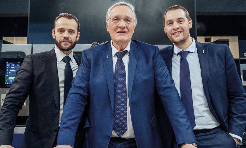 François Houpert entouré de ses fils Alexandre (à g.) et Philippe. photos©Enodis